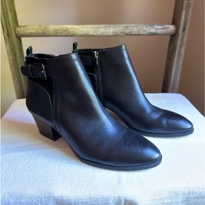 Franco Sarto Golda Black Ankle Boot Size 8